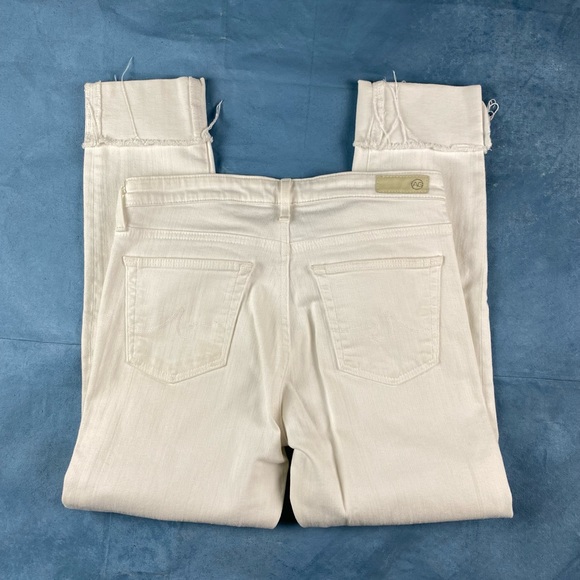 AG Adriano Goldschmied Stevie Ankle Jeans White size 26 - Picture 3 of 4